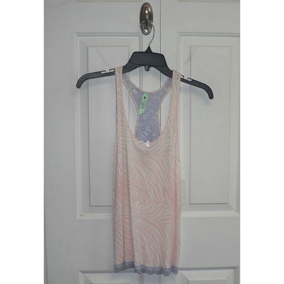 Honeydew Women's Intimates Pajama Racerback Tank Top in Ivory Zebra Small $38 - Picture 1 of 3